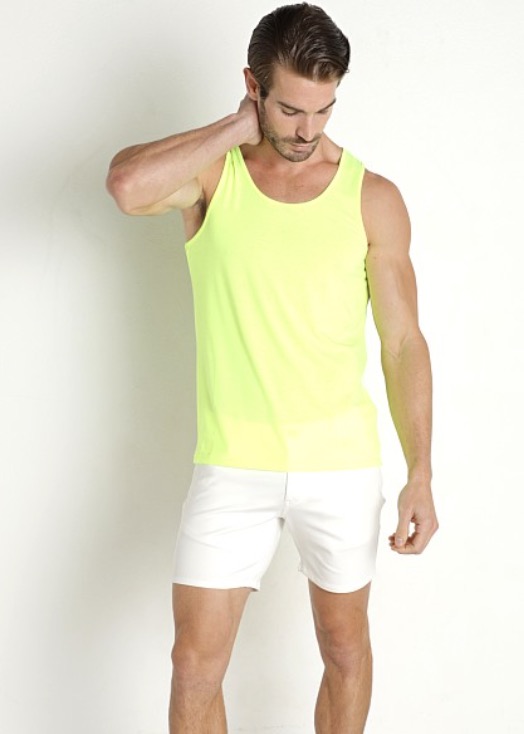Neon Tank Top and Stretchy Shorts